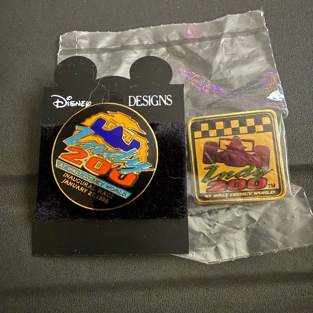 Disney Vintage 96-97 Set of Indy 200 Race at Walt Disney World Speedway Pins 🆕